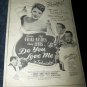 Vintage 1946 DO YOU LOVE Maureen O'Hara Movie Print Ad