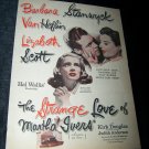 Vintage STRANGE LOVE OF MARTHA IVERS Lizbeth Scott & Barbara Stanwyck Print Ad