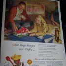 Vintage 1946 COFFEE Dream House Home & Baby Print Ad