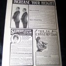 Vintage 1906 INCREASE YOUR HEIGHT Cure Remedy Print Ad
