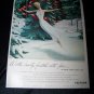 Vintage 1948 TEXTRON Christmas Lace LINGERE Print Ad