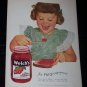 Vintage 1947 WELCH'S CHERRY PRESERVES Child Print Ad