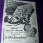 Vintage 1947 SO WELL REMBERED John Mills Movie Print Ad