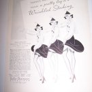 Vintage 1937 BELLE-SHARMER STOCKINGS NYLON Leg Print Ad