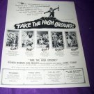 Vintage TAKE HIGH GROUND Richard Widmark Movie Print Ad