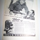 Vintage 1937 BELL & HOWELL FILMO Movie Camera Print Ad