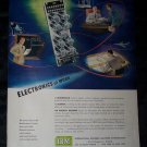 Vintage 1950 IBM Electronics at Work COMPUTER Print Ad