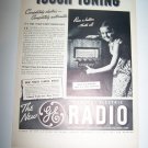 Vintage 1937 GE GENERAL ELECTRIC Radio Touch Print Ad