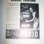 Vintage 1937 GE GENERAL ELECTRIC Radio Touch Print Ad