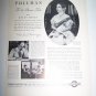 Vintage 1937 PULLMAN RAILROAD CAR Helen Hayes Print Ad