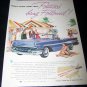 Vintage 1957 PONTIAC Strato-Streak Purple Print Ad