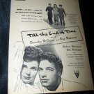 Vintage 1946 TILL THE END OF TIME WWII 2 Movie Print Ad