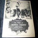 Vintage 1946 WIFE OF MONTE CRISTO Movie Print Ad