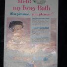 Vintage 1950s IVORY SOAP Ah! My Bath! Print AD