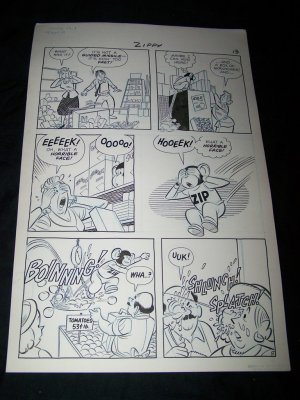 50s Original Comic Book Art ZIPPY CHIMP 1 p13 Faucette