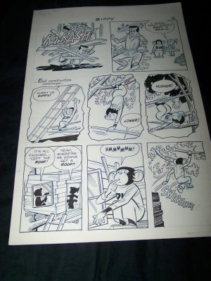 1950s Original Comic Book Art ZIPPY CHIMP 1 p6 Faucette