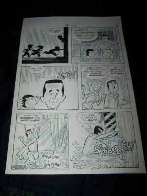 1950s Original Comic Book Art ZIPPY CHIMP 1 p8 Faucette