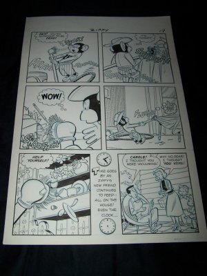 1950s Original Comic Book Art Cowboy ZIPPY THE CHIMP 1 p17