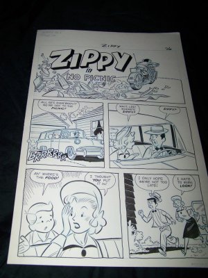 1950s Original Comic Book Art ZIPPY CHIMP 1 p26 Faucette