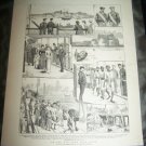 Antique 1882 GRAPHIC On Way Home from Egypt Art Print