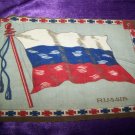 Antique TOBACCO Flannel Felt 11" RUSSIA FLAG Premium