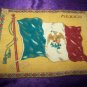 Antique TOBACCO Flannel Felt 11" MEXICO FLAG Premium