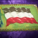 Antique TOBACCO Flannel Felt 11" GERMANY FLAG Premium