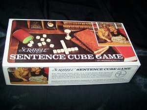Vintage SCRABBLE SENTENECE CUBE GAME Selchow & Righter