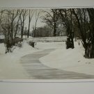 Vintage 1930s DENISON PARK Corning NY Winter Art PHOTO