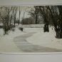 Vintage 1930s DENISON PARK Corning NY Winter Art PHOTO