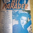 Vintage HIT PARADER Magazine Oct 1943 Abbott & Costello~Fay McKenzie