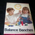 Vintage 1970s Pressman PLAY HOUR BALANCE BENCHES Game Toy