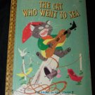 Vintage 1950 CAT WHO WENT TO SEA~Golden Story Book 1st