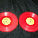 Vintage 1950s WHEATIES Cereal Premium RED RECORD Lot 2