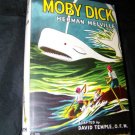 Vintage MOBY DICK Herman Melville Childrens Book HC/DJ