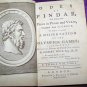 Antique 1766 ODES OF PINDAR Leather 1st Ed Gilbert West Book