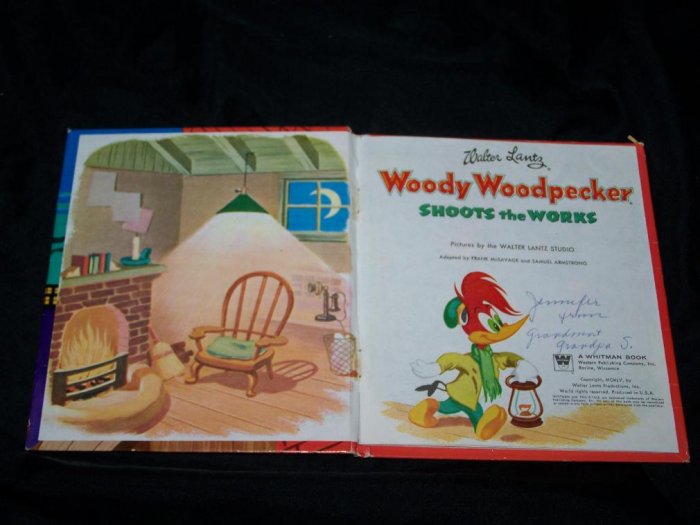 Vintage 1955 Woody Woodpecker Shoots the Works Whitman Walter Lantz ...