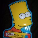 2001 SIMPSONS Bart's Trivia Card Game Tin Metal Box