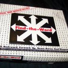 Vintage 1971 FIND-THE-WORD Finder~Cliff Williams~Game