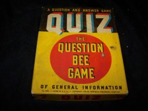 Vintage 1939 QUIZ Question Answer Bee Game Whitman 3933