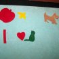 Vintage Toykraft COUNT SPELL Felt Letter Number Toy Set