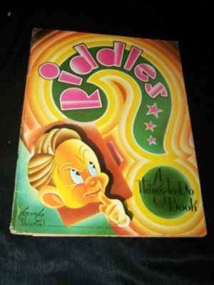Vintage 1952 RIDDLES A Things-To-Do GEORGE BUCKEL Book