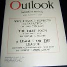 Vintage OUTLOOK Magazine FRANCE REPARATIONS Mar 5 1919