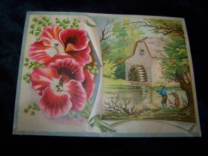 Victorian/Antique MILL CREEK Chromo Litho Trading Card