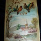 Victorian/Antique Christmas Chromo Litho Trading Card