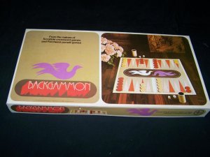 Vintage 1975 BACKGAMMON Selchow Righter 70s Board Game