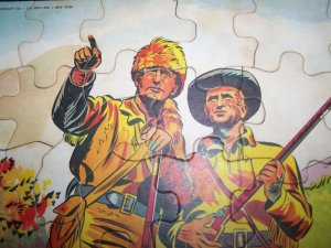 Vintage 1950s Jaymar DAVY CROCKETT INDIAN FIGHTER PUZZLE