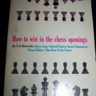 Vintage 1973 HOW TO WIN IN THE CHESS OPENINGS~I A Horowitz Book