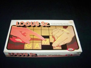 Vintage 1970s LOGUS SR Slide Letter Word Board Game Ideal