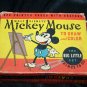 Vintage 1930s Walt Disney MICKEY MOUSE Draw Color BIG LITTLE Book